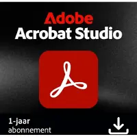 Adobe Acrobat Studio - 12 maanden Licentie - 1 Apparaat - Meertalig - PC - Mac - Download