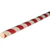 SHG Randbeschermprofiel type B, 5 m/rol, wit/rood