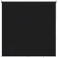 vidaXL Buitenrolgordijn UV-bescherming Zwart 145 x 230 cm (B x H)