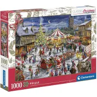 Clementoni Puzzel 1000, Kerstmarkt, 81505