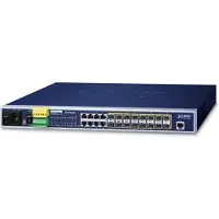 Planet MGSW-24160F netwerk-switch Managed L2+ Gigabit Ethernet (10/100/1000) Power over Ethernet (PoE) 1U Blauw