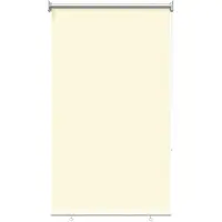 vidaXL Buitenrolgordijn UV-bescherming Crèmekleurig 60 x 230 cm