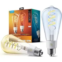 Govee slimme Edison filament lamp E27 Matter RGB kleuren en Warm Wit - RGBWW - ST19 - 2 pack