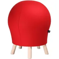 Topstar Kruk Sitness Alpine, met ingebouwde gymnastiekbal, bekleding 75% scheerwol, rood