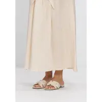 Stefano lauran Dames Slippers 24050 - Beige - Maat 38