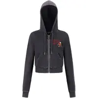 Ed Hardy Sweatvest 'Flaming Tiger' geel / pasteelgeel / robijnrood / zwart