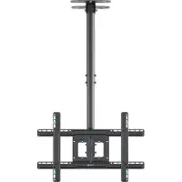 ONKRON Plafond TV Steun - - N2L - 32 tot 70 Inch - Gelamineerd Staal - Inklapbaar - Zwart