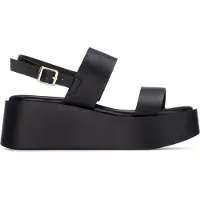 Refresh Dames Sandalen 175120 zwart (39), 3 tot 5 cm, Gesp, Casual 17512003-NEGRO