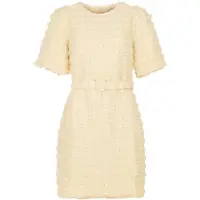 Freebird Dames Kleedjes Wv-hairy-sequince-261 - Geel - Maat M