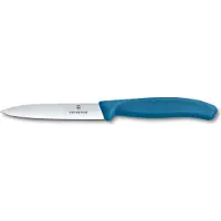 Victorinox Swiss Classic 6.7792.2C1 Straight/Wavy, Blue, set van 2 groentemesjes, 10 cm