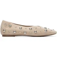 Xti Dames Ballerina's 145283 taupe (38), Bruin, Plat, Geen, Casual 14528301-TAUPE