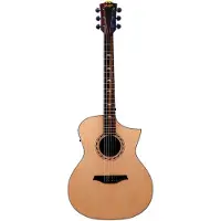 Bromo BAA4CE Natural Jumbo elektro-akoestische gitaar