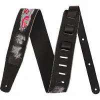 Fender X WRANGLER RIPPED DENIM STRAP BLACK