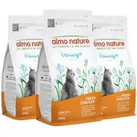 Almo Nature 3x Kattenvoer Droog Urinary Help Kip 400 Gr