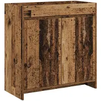 vidaXL Badkamer Onder Het Wastafel Kast Oud hout 78,5 x 37,5 x 81 cm