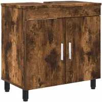vidaXL Badkamer vaniteitsunit Gerookt eiken 60 x 35 x 60 cm