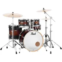Pearl Decade Maple 22 Am Fusion met Hardware Satin Brown Burst