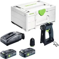 Festool CXS 18-Basic accuschroefboormachine 18 V 40 Nm borstelloos + 1x accu 4.0 Ah + snellader + systainer