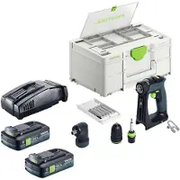 Festool CXS 18-Basic-Set accuboormachine 18 V 40 Nm borstelloos + 2x accu 4,0 Ah + snellader + Systainer