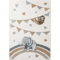 Villeroy & Boch Boho kids kinder vloerkleed olifant rainbow party