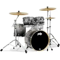PDP Drums Concept Maple 4-Piece Silver to Black Fade 4d. shellset