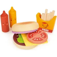Mentari Winkeltje - Take-Out Hamburger Set - Hout - 3 Jaar
