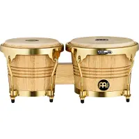 Meinl WB200 WOOD BONGOS 6 3/4 MACHO AND 8 HEMBRA GOLD TONE HARDWARE