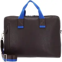 Leonhard heyden Leren business tas laptoptas met laptopvak Tokio Aktenmappe 2 Fächer 8201 Schokoladenbraun donkerbruin