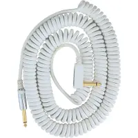 VOX VCC90 COILED JACK CABLE 9M WHITE