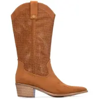 Xti Dames Laarzen 145473 bruin (39), 3 tot 5 cm, Ritssluiting, Casual 14547302-CAMEL
