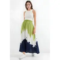 Bigdart Gradient Maxi Rok met Elastische Taille