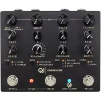 Walrus Audio Qi Etherealizer Black Yvette Young stereo multi-effectpedaal