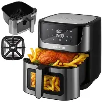 BLOW Heetluchtfriteuse, vetvrij, 2500 W, 8 liter
