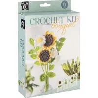Creative Craft Group Haakset Bloemen Boeket Geel 16x5,5x21Cm