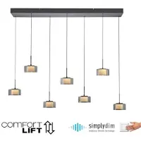 Paul Neuhaus 7 Lichts Hanglamp Rika Zwart