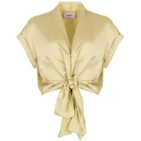 Freebird Dames Tops & T-shirts Wv-satin-air-26-1 - Groen - Maat L