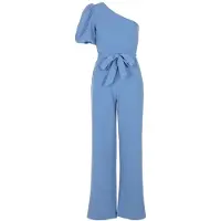 Freebird Dames Jumpsuits F-jer-pes-crepe-26-1 - Blauw - Maat L