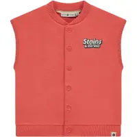 Stains & Stories gilet oranje Jongens Sweat Ronde hals Printopdruk - maat 110
