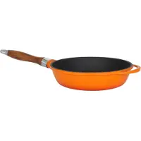 Lava Koekenpan - 24 cm - 2.0 liter - Gietijzer - Oranje