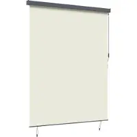 vidaXL Rolgordijn Crèmekleurig 220 x 250 cm Stof en Aluminium