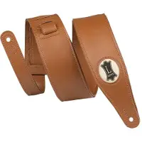 Levys Leathers VEGAN LEATHER STRAP WITH LEVY'S LOGO IN HEMP 6,4 CM - TAN