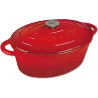 KINGHOFF geëmailleerde gietijzeren braadpan 33cm 6,2l KH1612
