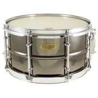 WorldMax BK-7013SH - BLACK DAWG 13" X 7" SNARE DRUM - BRASS SHELL