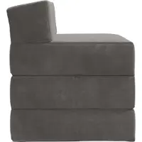 vidaXL Vouwbare Sofa Bed Donkergrijs 200 x 70 x 15 cm Fluweel
