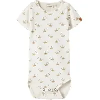 Lil´ Atelier Baby Rompers Nbmgayo Sor Ss Slim Body Lil - Ecru - Maat 86