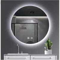 SaniGoods Halo ronde spiegel met verlichting en verwarming 100cm