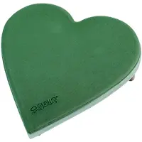 Oasis - Ecobase - Steekschuim - Hart - 2stuks - 19x20x4,5cm