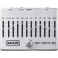 Mxr M108S - 10-Band Grafische EQ - Effectpedaal - True Bypass - 18V - Dubbele Uitgang - Gitaar en Bas