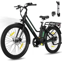 Colorway Elektrische Fiets BK8SL - Trendy 27.5 Inch City Commuter EBike met Afneembare 36V 12Ah Lithium Batterij - Mountain E-Bike met 250W Motor - Damesfiets - IP54 Waterdicht