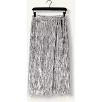 Ibana Siera - Party Skirts Grey Fringed Maat: 34 | Midi Rokken Outlet | Dames | Grijs